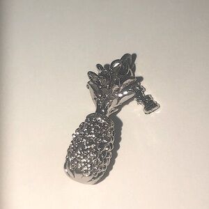 VTG Sterling Silver Pineapple Hawaii Souvenir Charm Bracelet Charm .7”